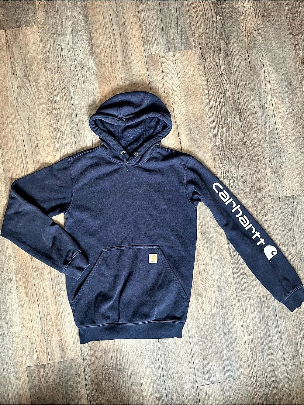 Carhartt Midweight Hooded Sweatshirt Navy Hoodie Size XS